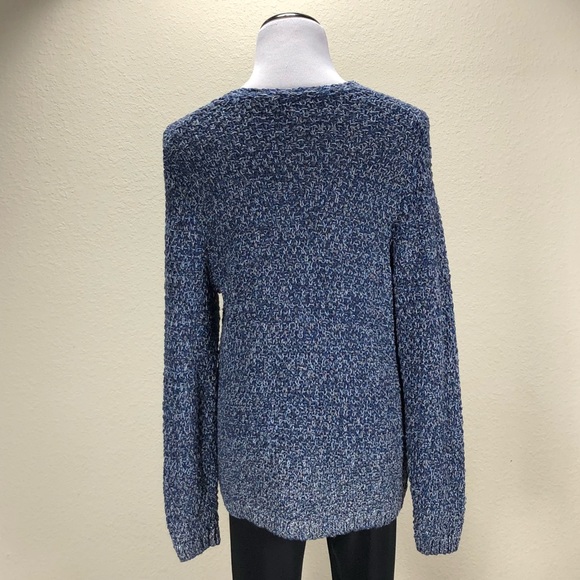 Coldwater Creek Blue & Gray V-Neck Cardigan - Picture 3 of 6